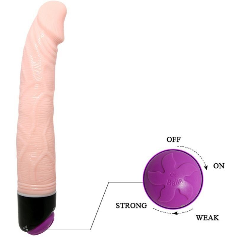 BAILE - ADOUR BAILE - CLUB REALISTIC VIBRATOR 23 CM NATURAL BAILE VIBRATORS - 4