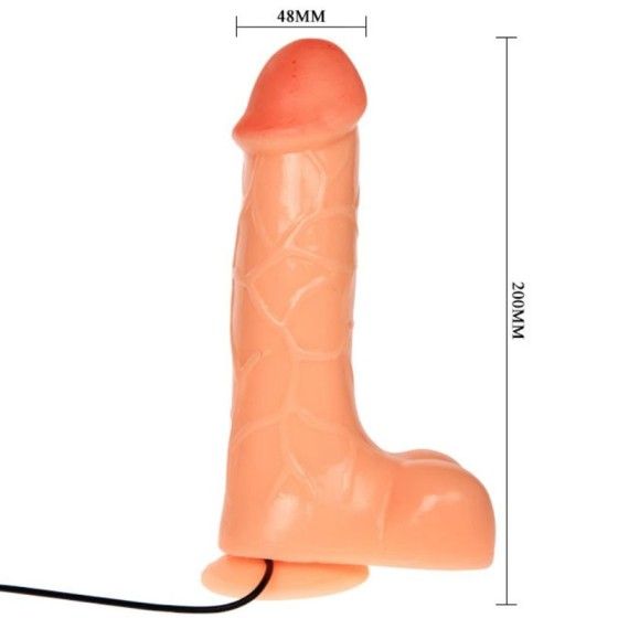 BAILE - INTREPID EMPEROR REALISTIC DILDO VIBRATOR 20 CM BAILE VIBRATORS - 4