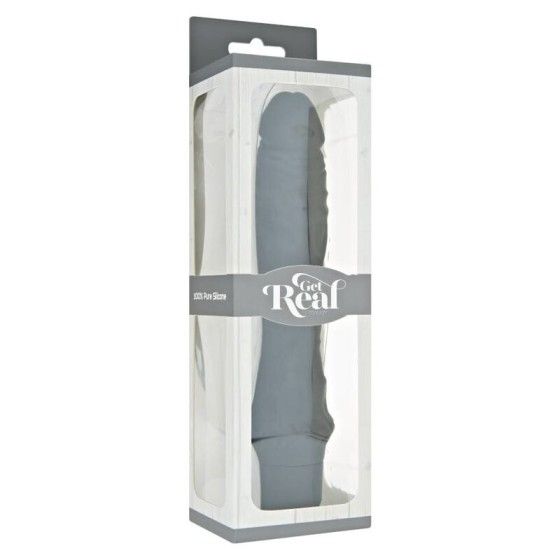 GET REAL - CLASSIC LARGE BLACK VIBRATOR GET REAL - 3