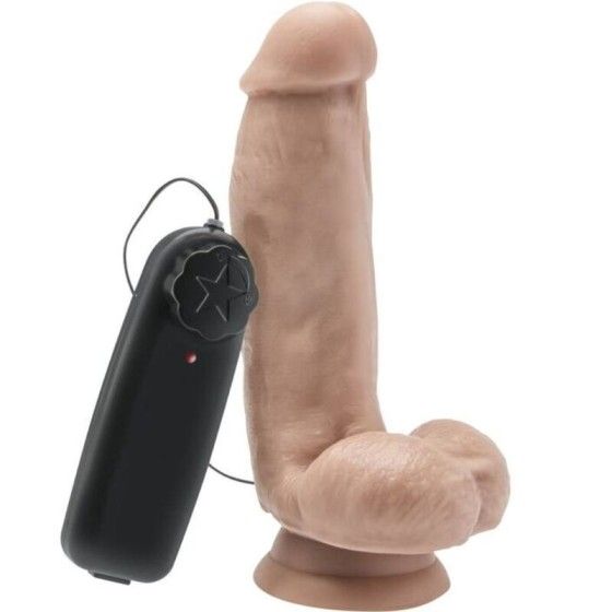 GET REAL - DILDO 12 CM WITH BALLS VIBRATOR SKIN GET REAL - 1