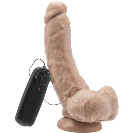 GET REAL - DILDO 20,5 CM WITH BALLS VIBRATOR SKIN GET REAL - 1