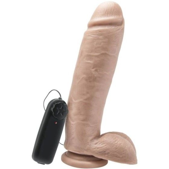 GET REAL - DILDO 25,5 CM WITH BALLS VIBRATOR SKIN GET REAL - 1