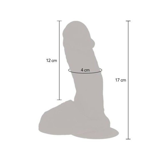 GET REAL - SILICONE VIBRATING DILDO SKIN GET REAL - 5