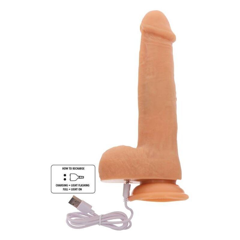 GET REAL - ROTATING BEADS VIBRATING DILDO SKIN GET REAL - 3