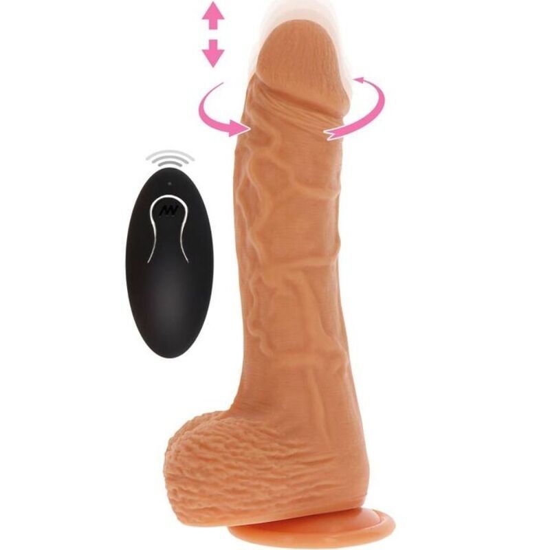 GET REAL - UP&DOWN ROTATING VIBR DILDO SKIN GET REAL - 1