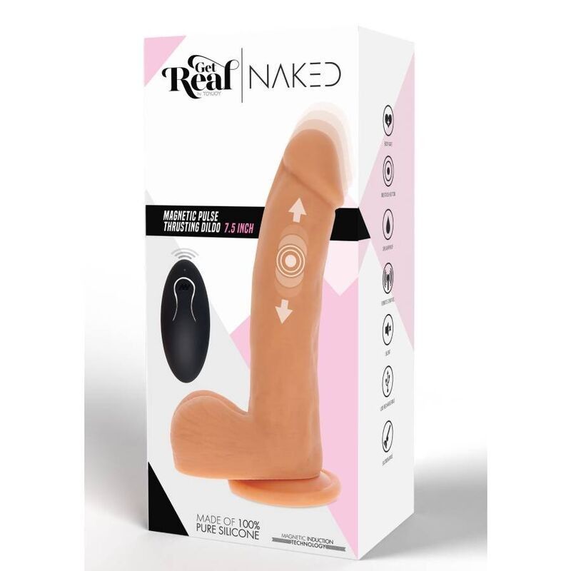 GET REAL - MAGNETIC PULSE TRUSTING DILDO SKIN GET REAL - 6