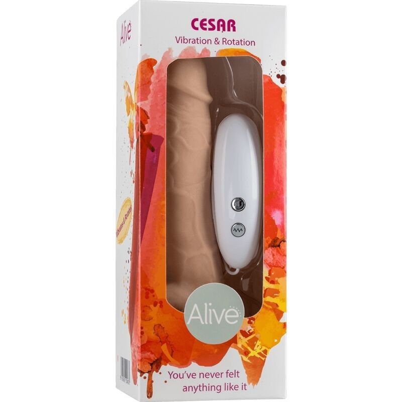 ALIVE - CESAR REALISTIC PENIS VIBRATOR & ROTATOR 17.5 CM ALIVE - 2