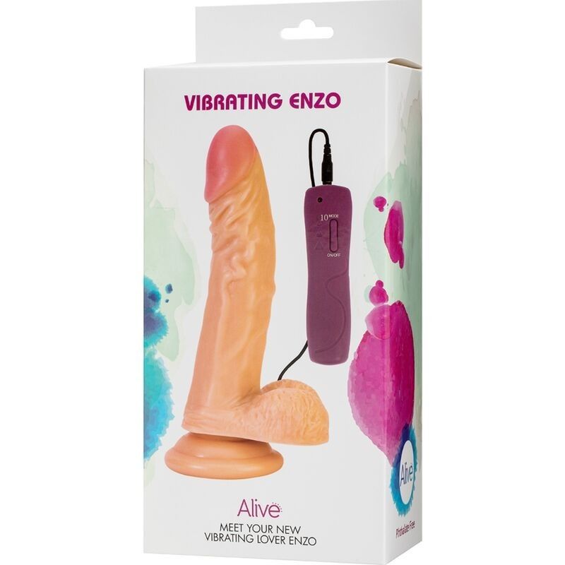 ALIVE - ENZO REALISTIC PENIS VIBRATOR 21 CM ALIVE - 2