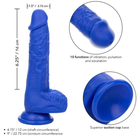 ADMIRAL - SAILOR REALISTIC DILDO VIBRATOR BLUE ADMIRAL - 4