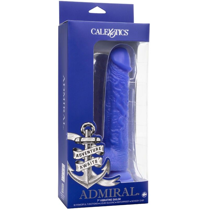 ADMIRAL - SAILOR REALISTIC DILDO VIBRATOR BLUE ADMIRAL - 5