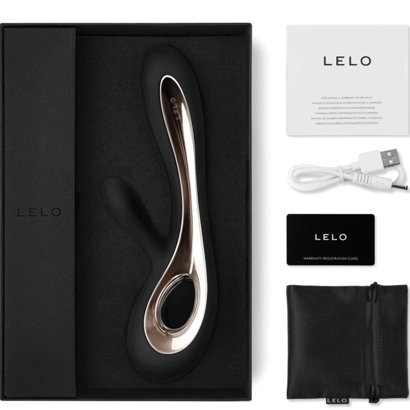 LELO - SORAYA 2 BLACK RABBIT VIBRATOR LELO - 2