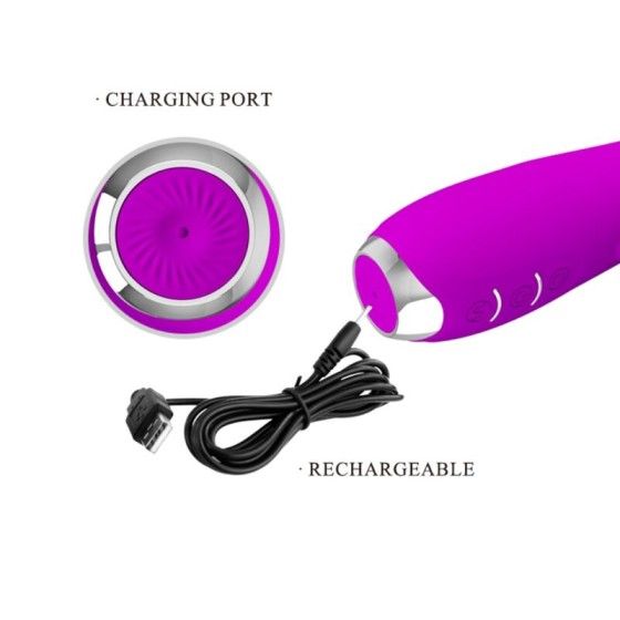PRETTY LOVE - MOLLY VIBRATOR WITH RECHARGEABLE ROTATION PRETTY LOVE SMART - 4