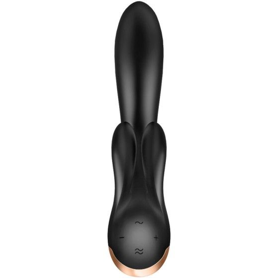 SATISFYER - DOUBLE FLEX VIBRATOR APP BLACK SATISFYER CONNECT - 3