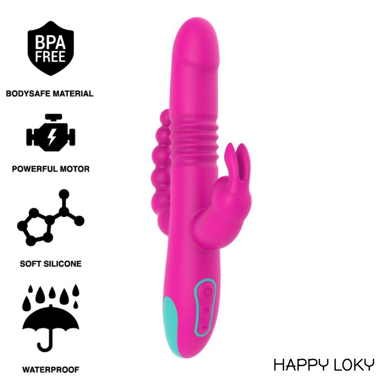 HAPPY LOKY - DONALD TRIPLE STIMULATION: ANAL, G-SPOT & CLITORAL WATCHME WIRELESS TECHNOLOGY COMPATIBLE HAPPY LOKY - 1