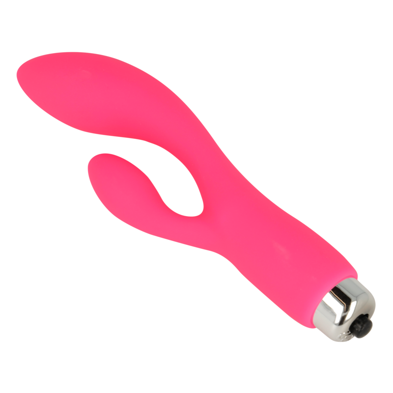 OHMAMA - VIBRATOR WITH RABBIT 12.5 CM PINK OHMAMA VIBRATORS - 2