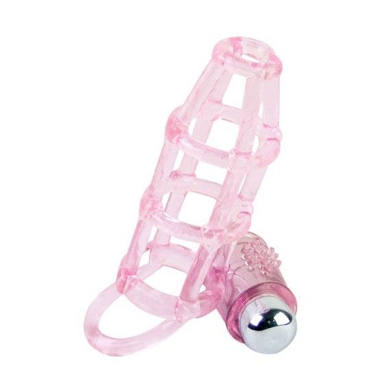 BAILE - SWEET 10 RHYTHMS SILICONE COVER AND RING FOR THE PINK PENIS BAILE FOR HIM - 4