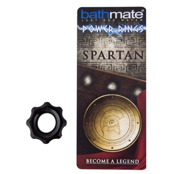 BATHMATE - SPARTAN BLACK PENIS RING BATHMATE - 2