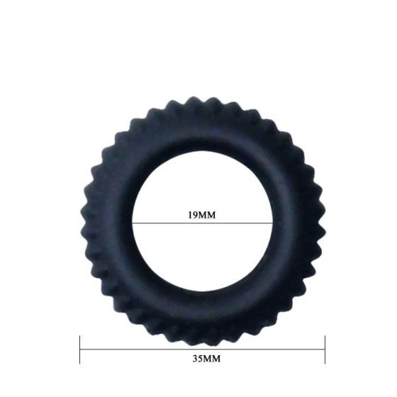 BAILE - TITAN COCKRING BLACK 1.9 CM BAILE FOR HIM - 4