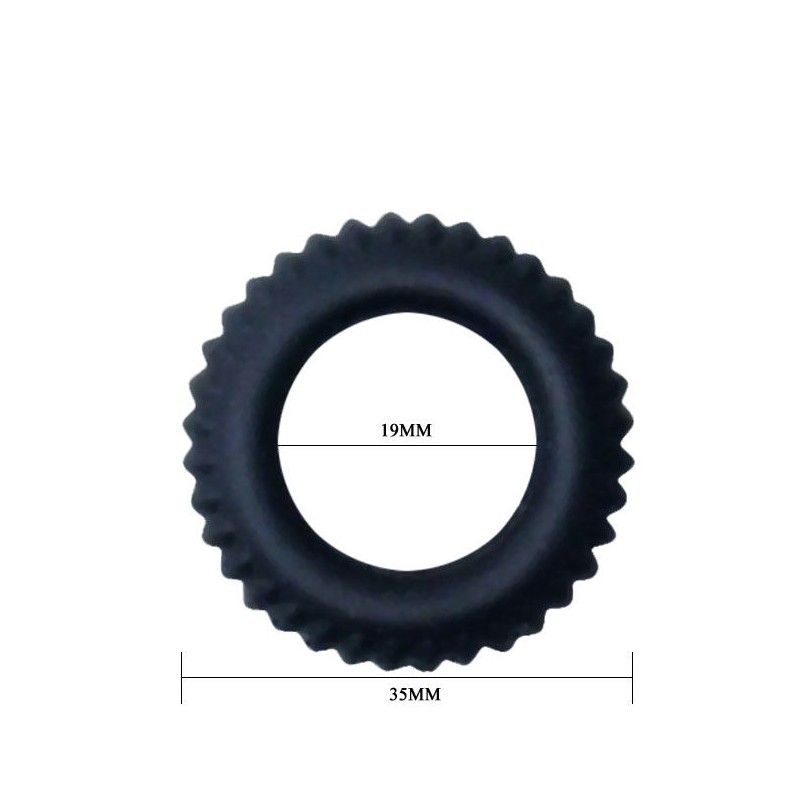 BAILE - TITAN COCKRING BLACK 1.9 CM BAILE FOR HIM - 4