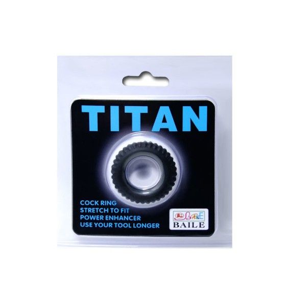 BAILE - TITAN COCKRING BLACK 1.9 CM BAILE FOR HIM - 5