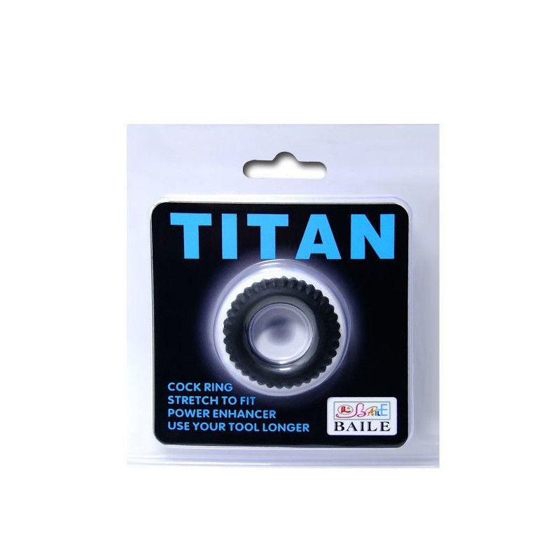 BAILE - TITAN COCKRING BLACK 1.9 CM BAILE FOR HIM - 5