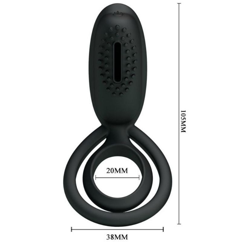 PRETTY LOVE - VIBRATING RING WITH ESTHER STIMULATOR PRETTY LOVE MALE - 5