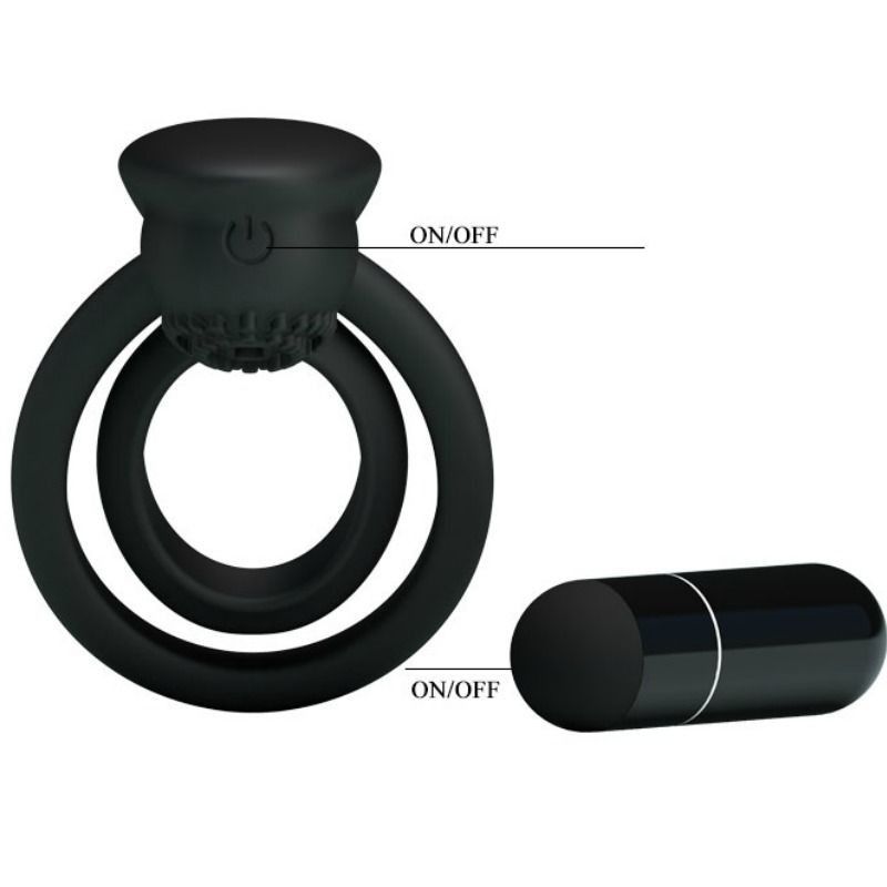 PRETTY LOVE - VIBRATING RING WITH ESTHER STIMULATOR PRETTY LOVE MALE - 6