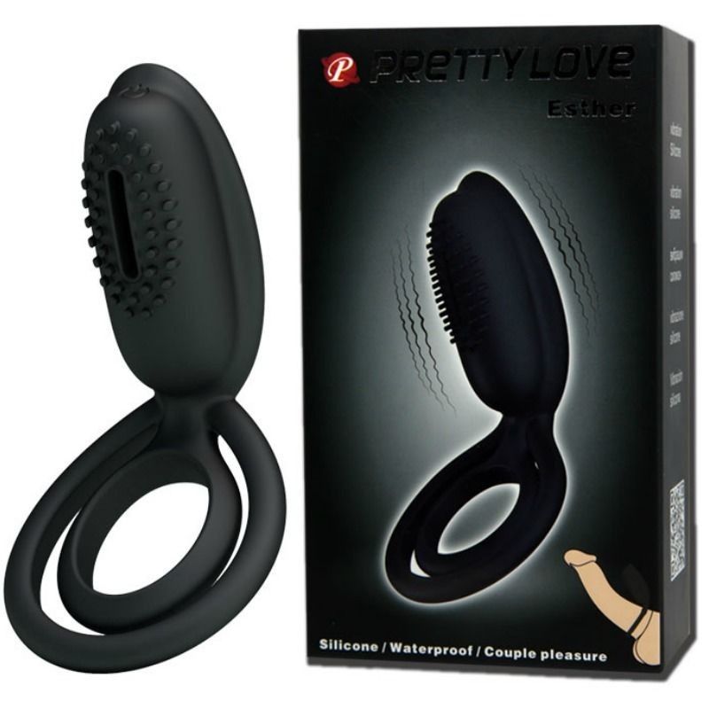 PRETTY LOVE - VIBRATING RING WITH ESTHER STIMULATOR PRETTY LOVE MALE - 9