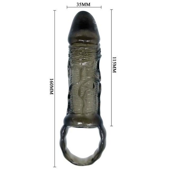 BAILE - PENIS EXTENSION SHEATH WITH STRAP FOR TESTICLES 11.5 CM BAILE FOR HIM - 6
