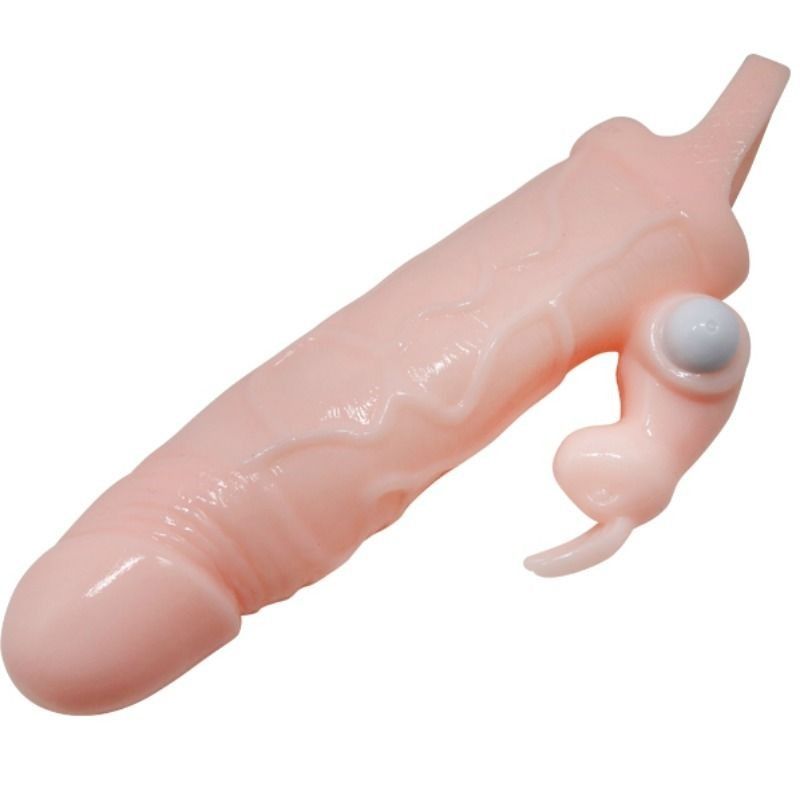 BAILE - BRAVE MAN PENIS COVER WITH RABBIT AND DOUBLE ENGINE FLESH 16.5 CM BAILE FOR HIM - 3