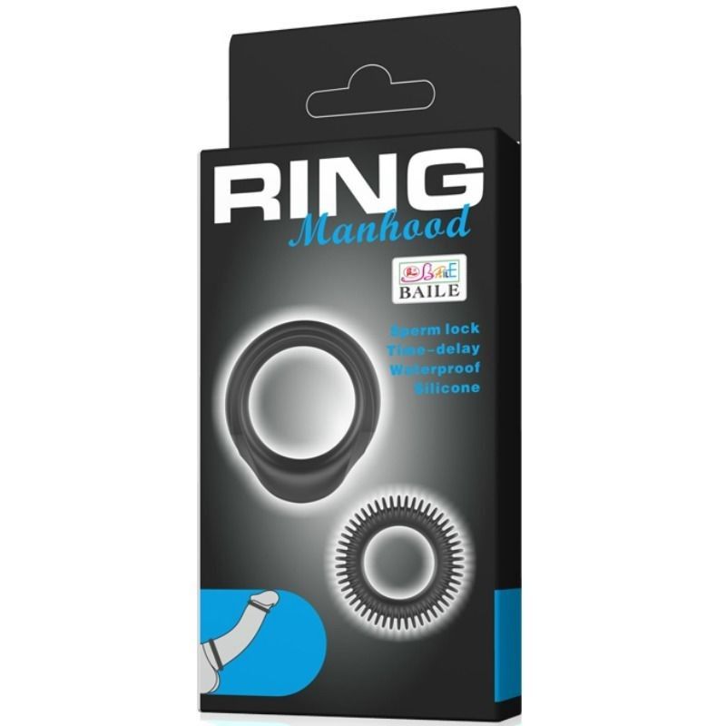 BAILE - KIT 2 SILICONE RINGS RING MANHOOD BAILE FOR HIM - 6