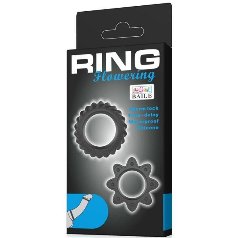 BAILE - KIT 2 RING FLOWERING SILICONE RINGS BAILE FOR HIM - 6