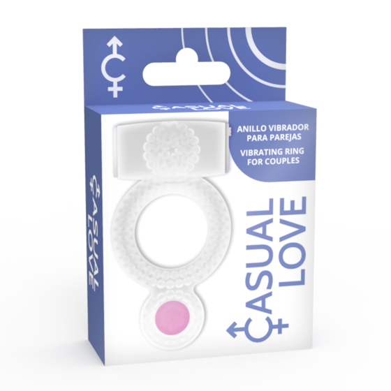 CASUAL LOVE - RING VIBRATING DOUBLE PLEASURE TRANSPARENT CASUAL LOVE - 4