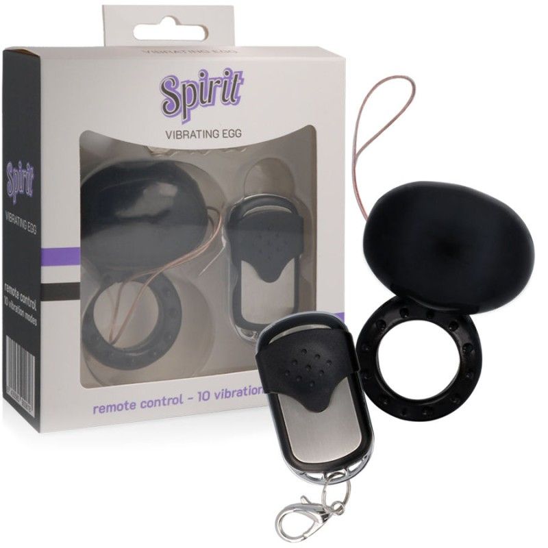 SPIRIT - VIBRATING REMOTE CONTROL COCK RING BLACK SPIRIT - 2