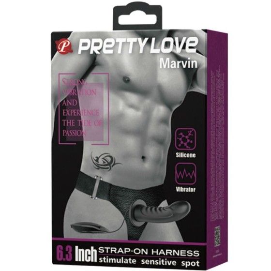 PRETTY LOVE - MARVIN STRAP ON WITH VIBRATION AND HOLLOW DILDO PRETTY LOVE MALE - 8