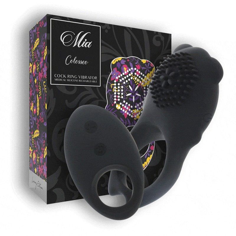 MIA  - COLOSSEO COCK RING REMOTE CONTROL BLACK MIA - 1