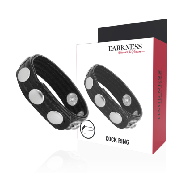 DARKNESS - LEATHER ERECTION RING DARKNESS SENSATIONS - 1