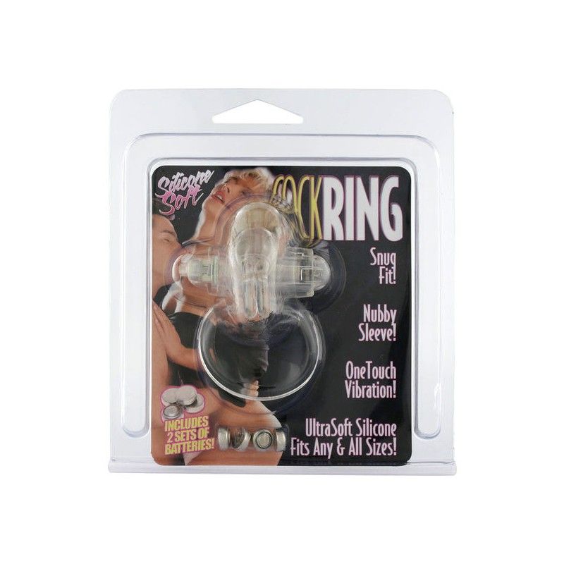SEVEN CREATIONS - TRANSPARENT SILICONE VIBRATOR RING SEVEN CREATIONS - 2