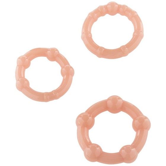 SEVEN CREATIONS - SET OF THREE SKIN PENIS RINGS SEVEN CREATIONS - 1