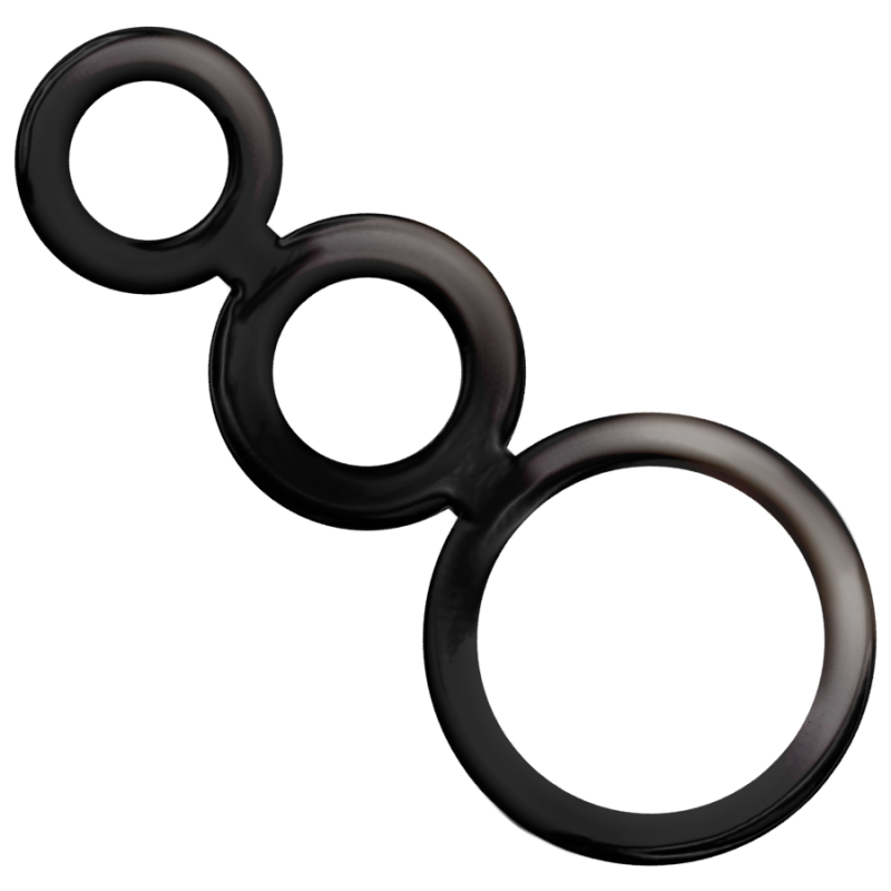 ADDICTED TOYS - RINGS SET FOR PENIS - SMOKED ADDICTED TOYS - 2