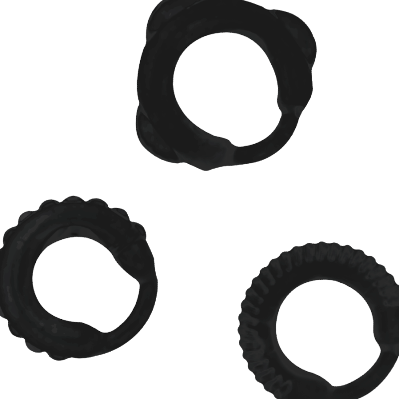 ADDICTED TOYS - C-RING SET BLACK ADDICTED TOYS - 3