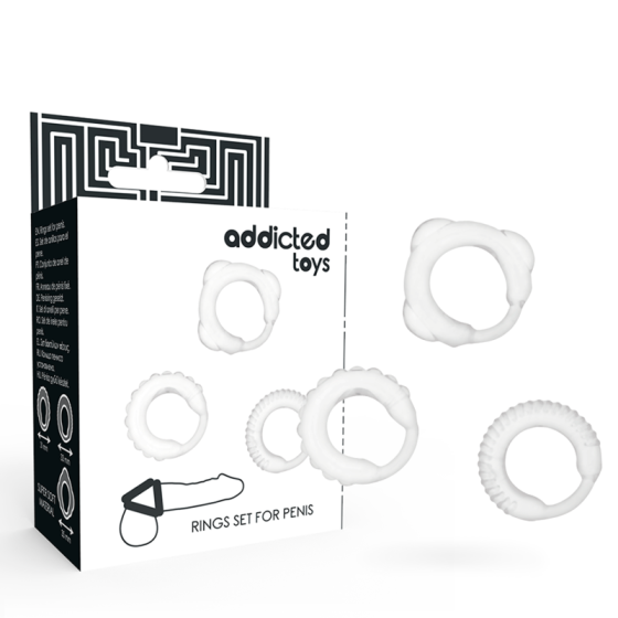 ADDICTED TOYS - C-RING SET CLEAR