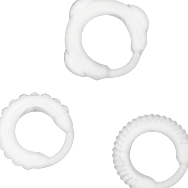 ADDICTED TOYS - C-RING SET CLEAR ADDICTED TOYS - 3