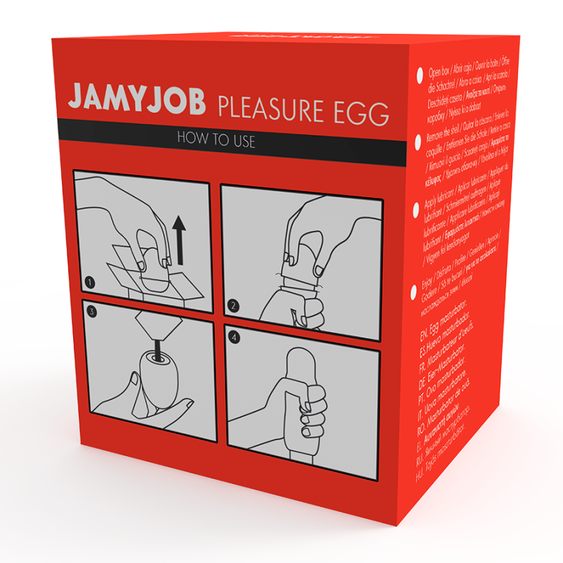 JAMYJOB - EGG MASTURBATOR RED VERSION DISCRETT JAMYJOB - 10