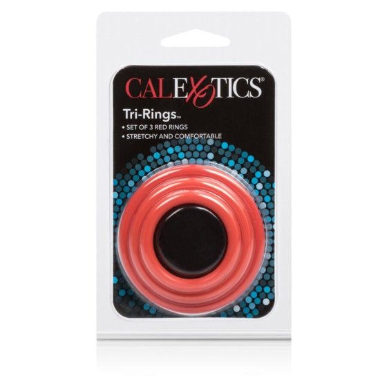 CALIFORNIA EXOTICS - TRI-RINGS SET RED CALIFORNIA EXOTICS - 4