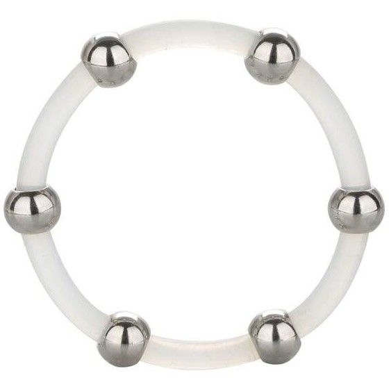 CALIFORNIA EXOTICS - STEEL BEADED SILICONE RING XL