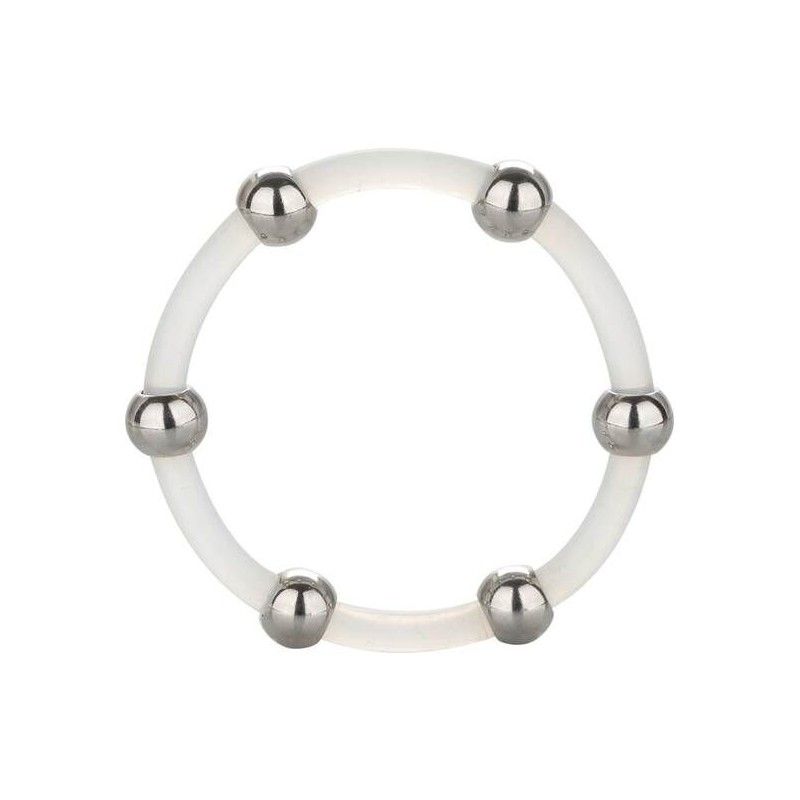 CALIFORNIA EXOTICS - STEEL BEADED SILICONE RING XL CALIFORNIA EXOTICS - 1