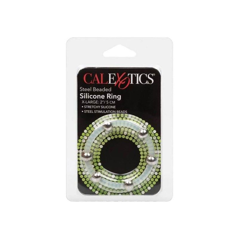 CALIFORNIA EXOTICS - STEEL BEADED SILICONE RING XL CALIFORNIA EXOTICS - 2