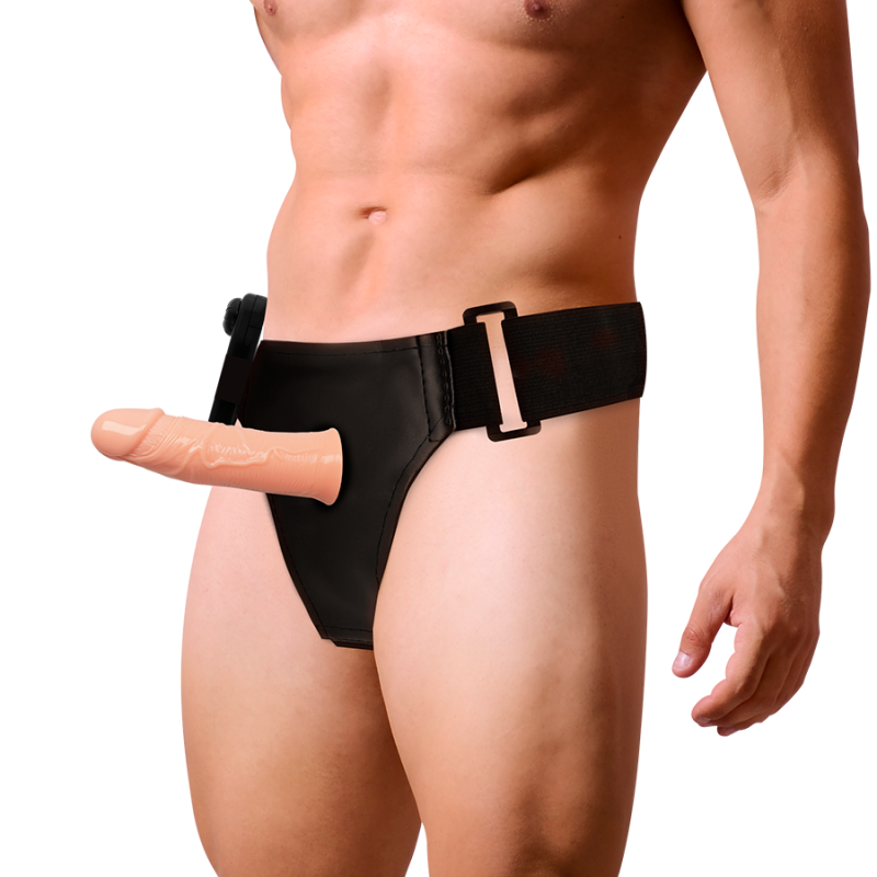 HARNESS ATTRACTION - GREGORY HOLLOW RNES WITH VIBRATOR 16.5 X 4.3CM HARNESS ATTRACTION - 2