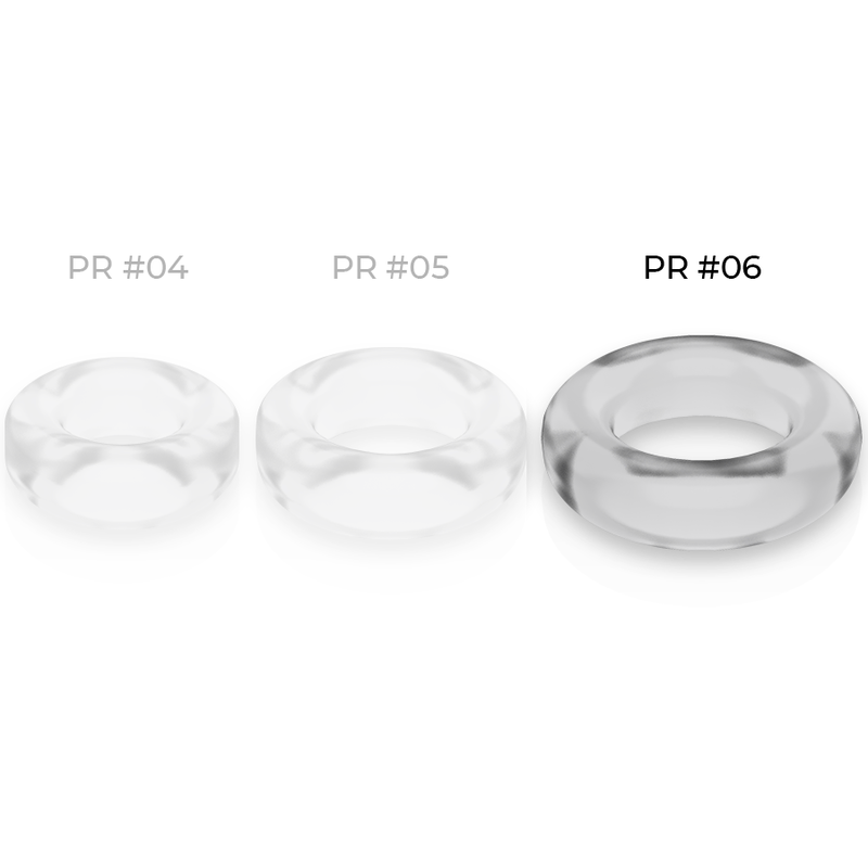 POWERING - SUPER FLEXIBLE AND RESISTANT PENIS RING 5.5CM PR06 CLEAR POWERING - 4